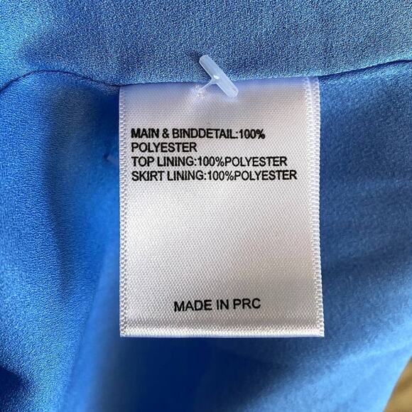 Finders Keepers Precious Memories Dress Amparo Blue Nude Women’s Small - Picture 12 of 13